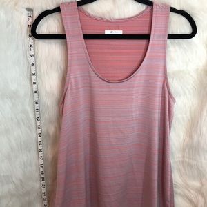Columbia Athletic Tank Pink Gray Medium Scoop Neck